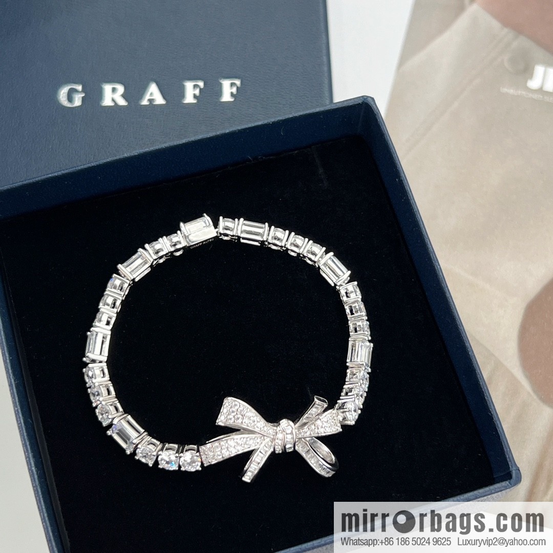 GRAFF full diamond bow necklace bracelet