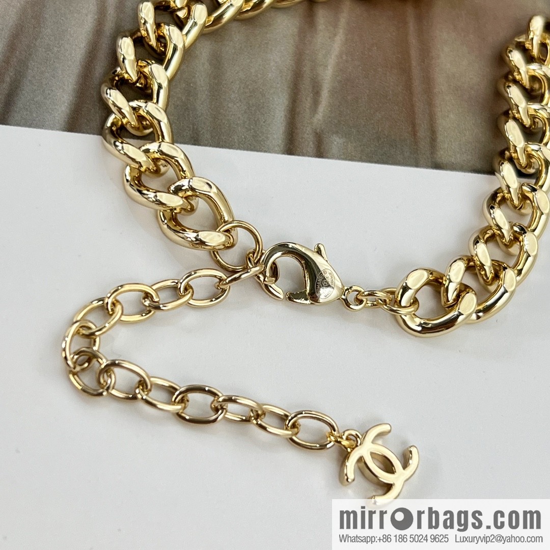 New ☑️ Chanel double c square necklace bracelet