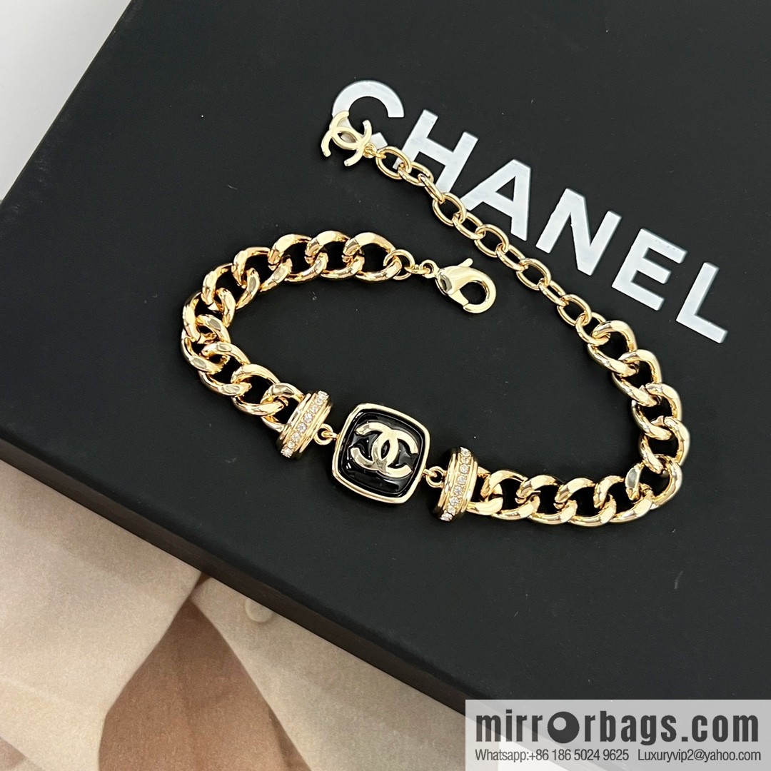 New ☑️ Chanel double c square necklace bracelet