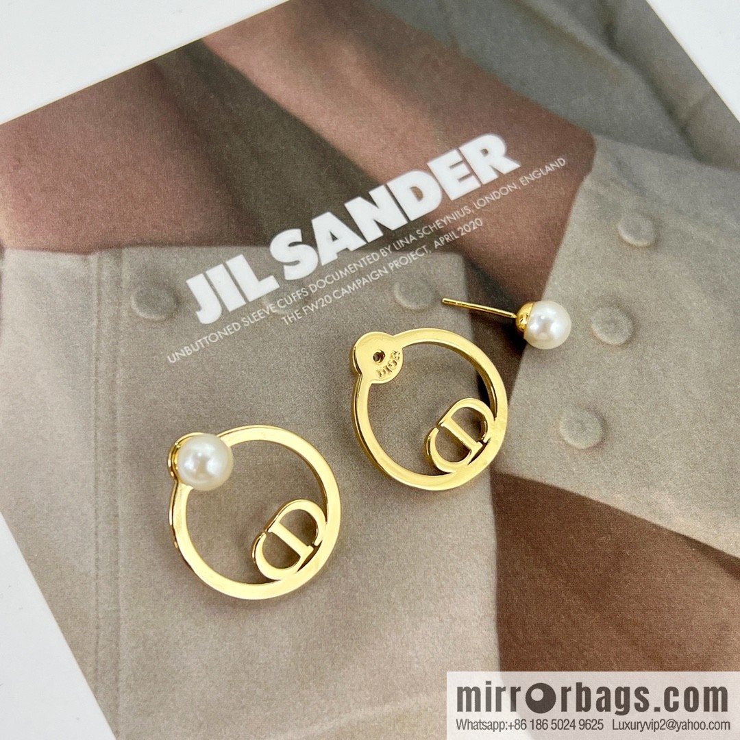 New ☑️ Dior CD pearl stud earrings