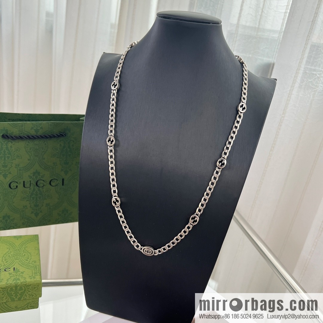 New Gucci Gucci double G chain strap necklace bracelet