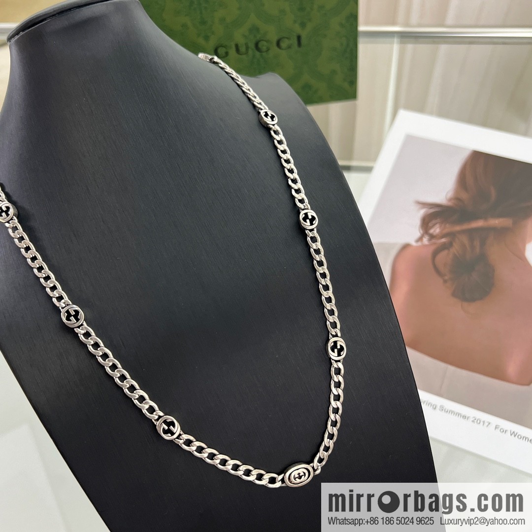 New Gucci Gucci double G chain strap necklace bracelet