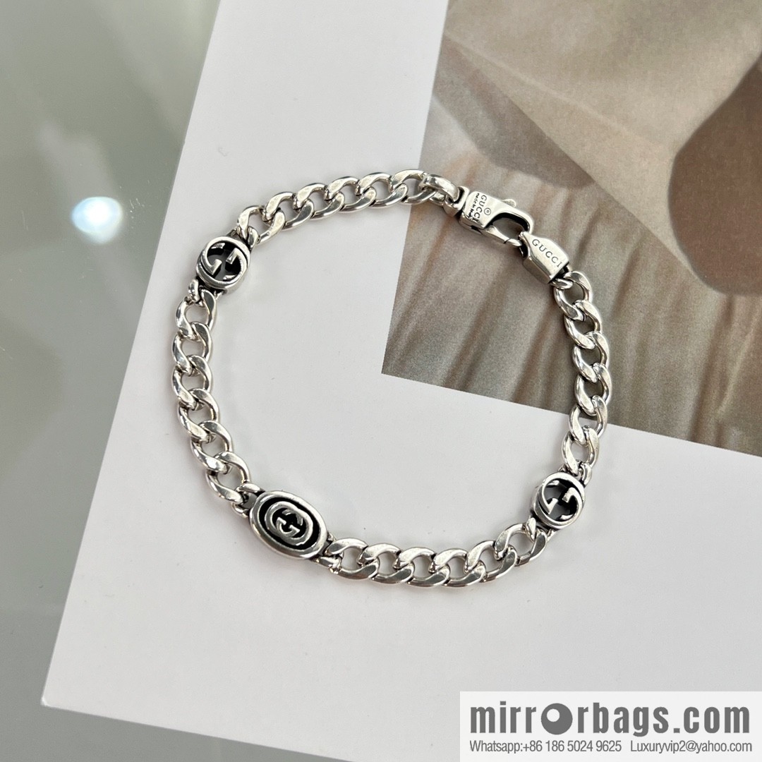 New Gucci Gucci double G chain strap necklace bracelet