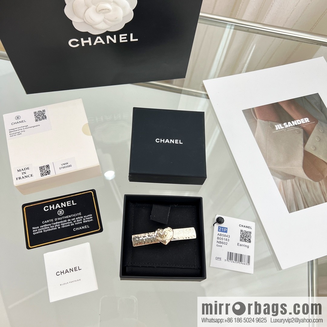New ☑️ Chanel double c peach heart love hairpin hairpin