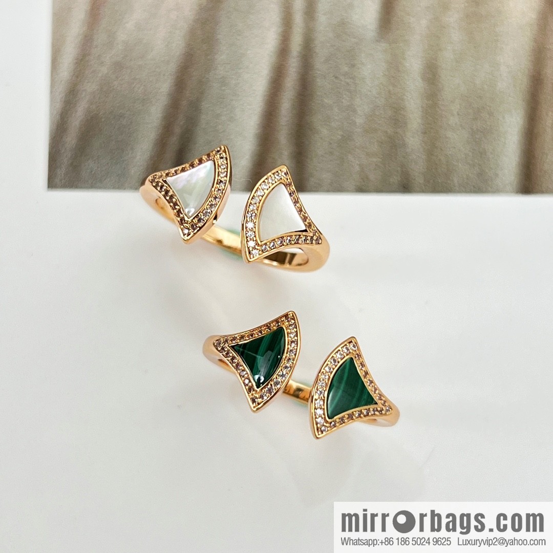 BVLGARI Bulgari DIVAS 'DREAM malachite white fritillary ring