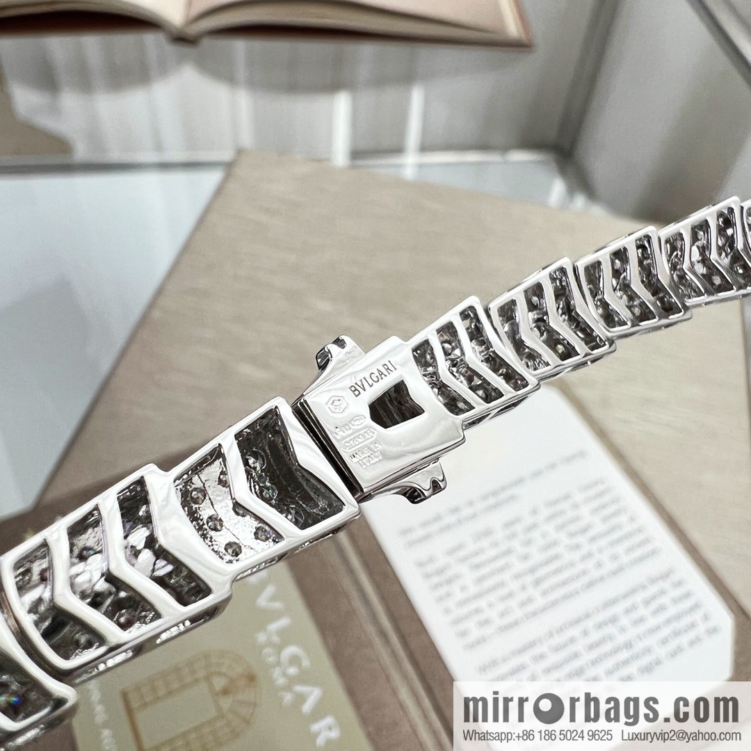 BVLGARI Bulgari full diamond snake bone necklace choker