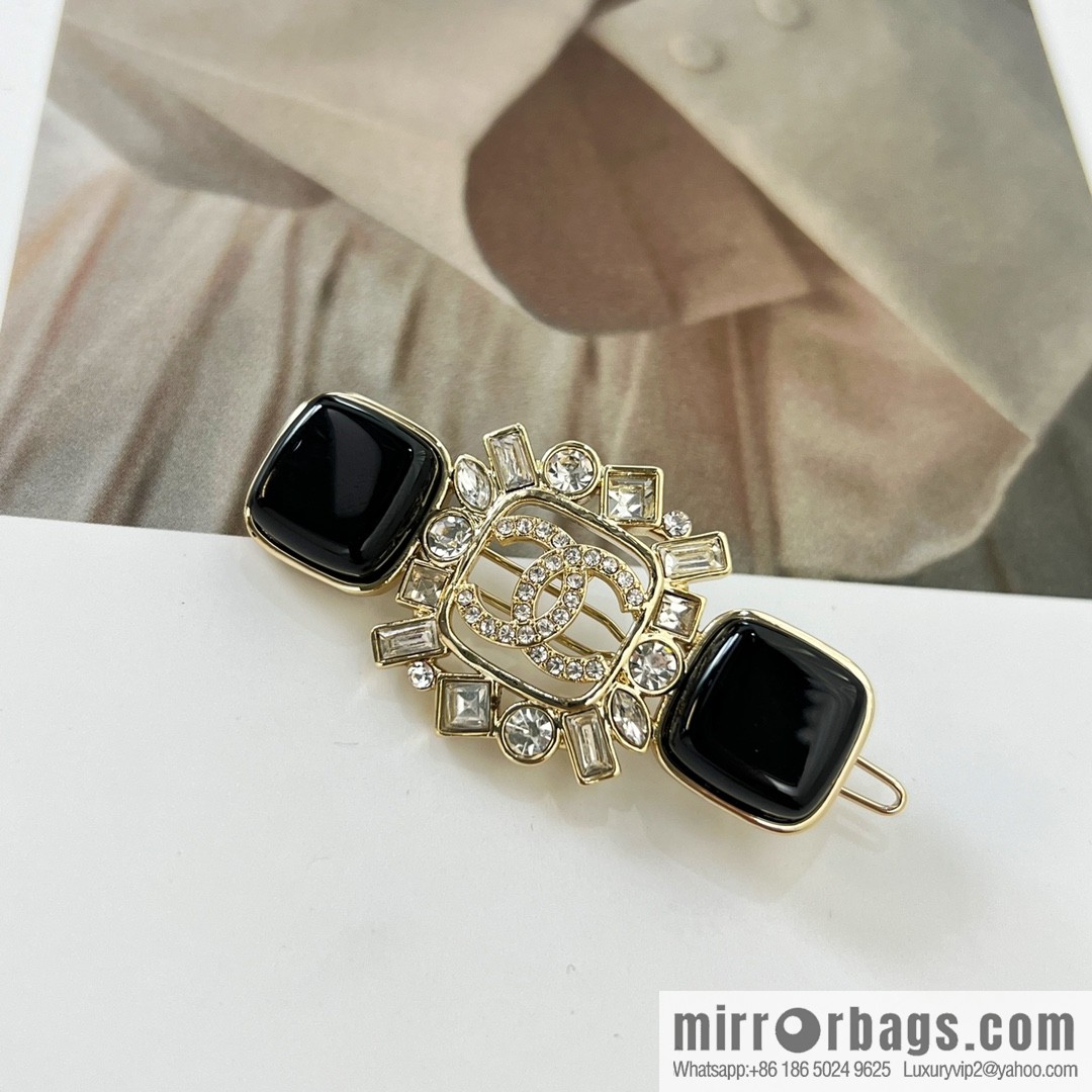 New ☑️ Chanel Double C Full Diamond Hairpin