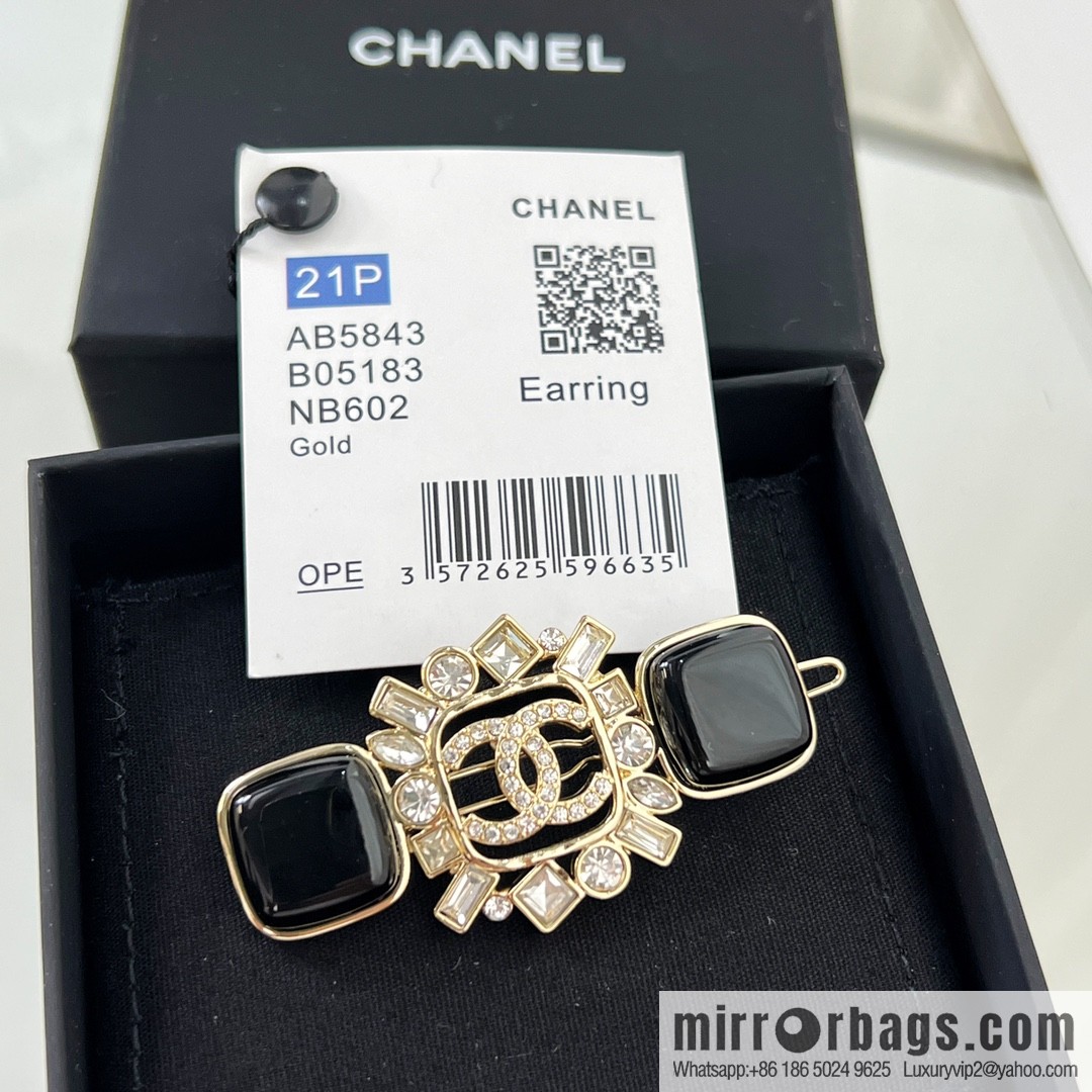 New ☑️ Chanel Double C Full Diamond Hairpin