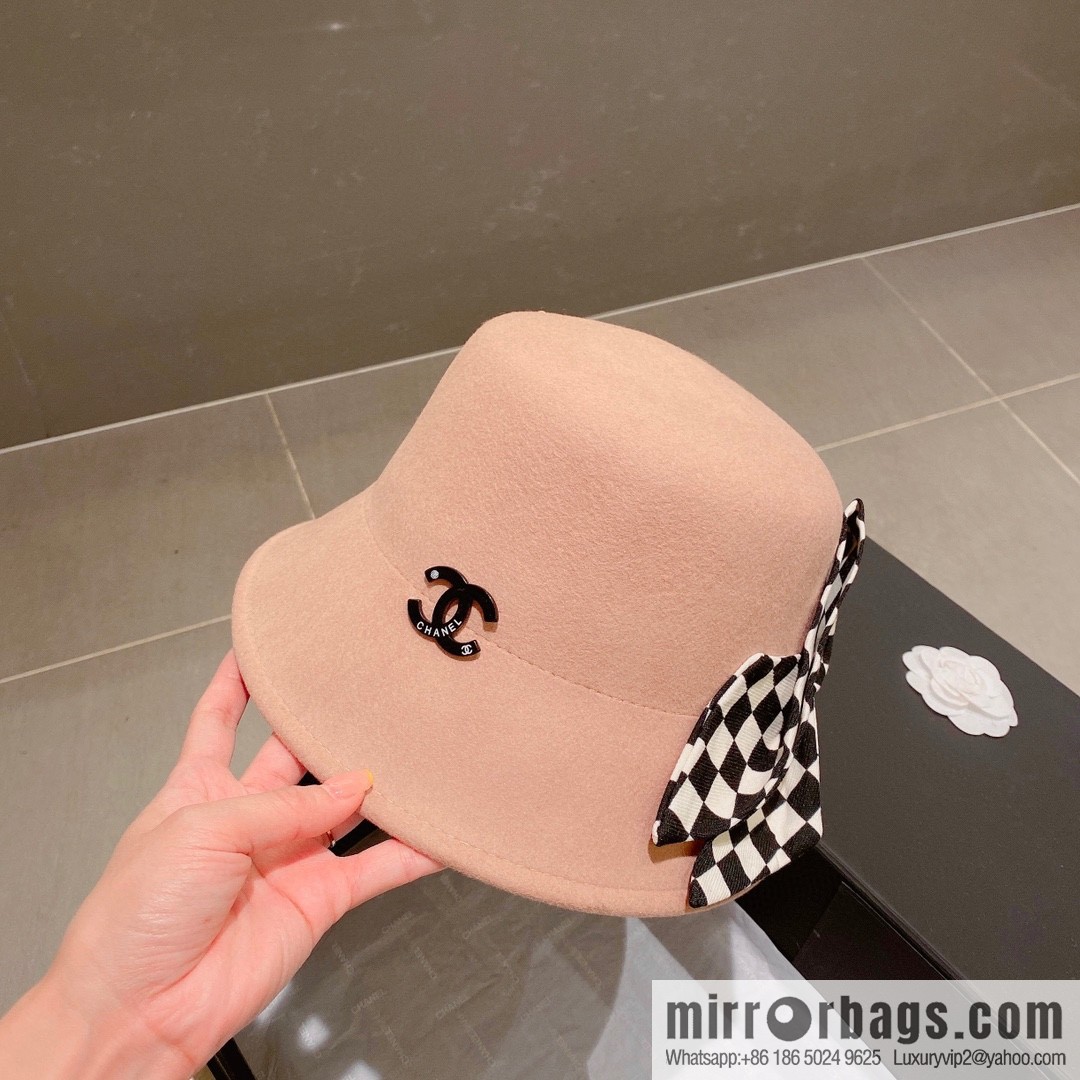 Chanel 2022 autumn and winter new wool basin hat