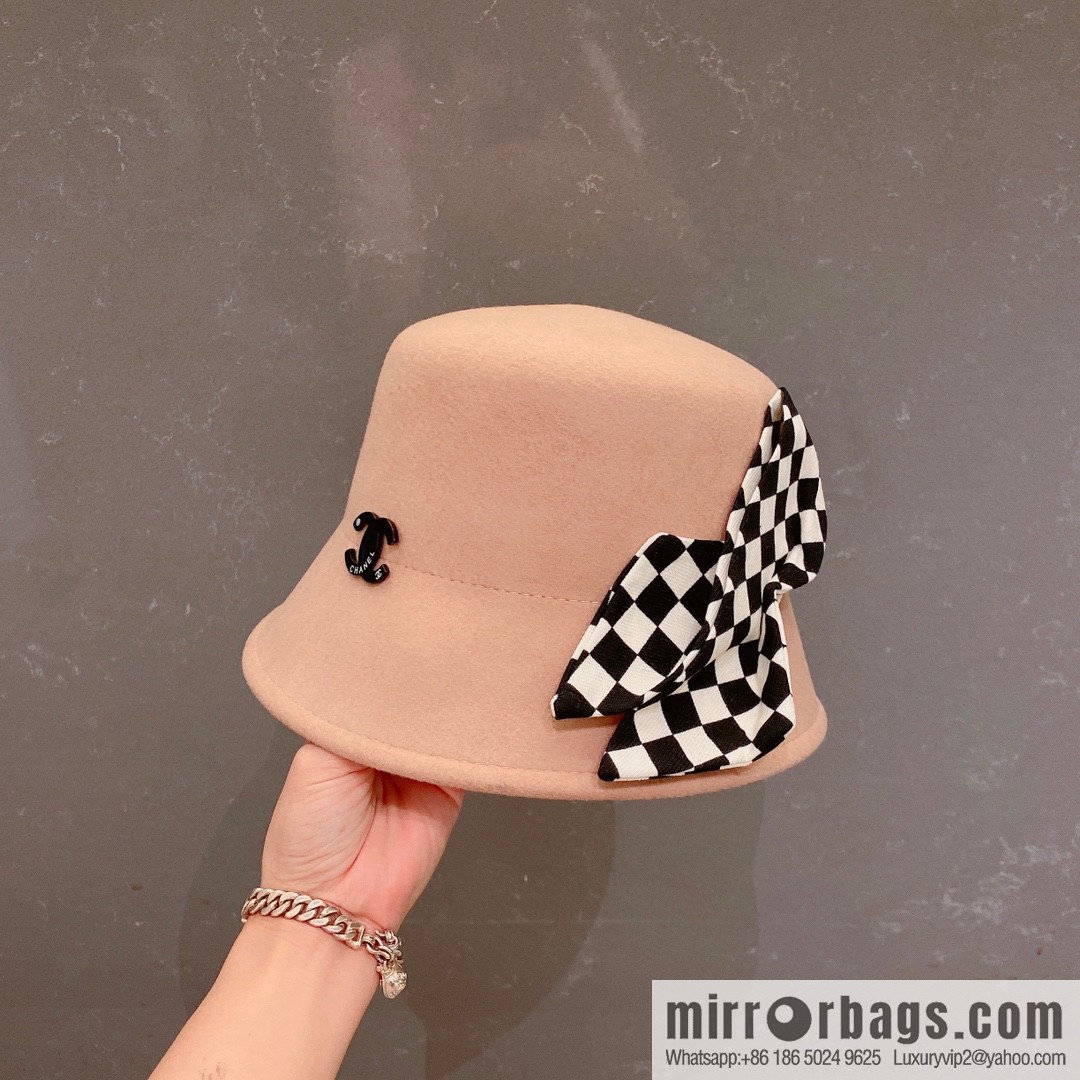Chanel 2022 autumn and winter new wool basin hat