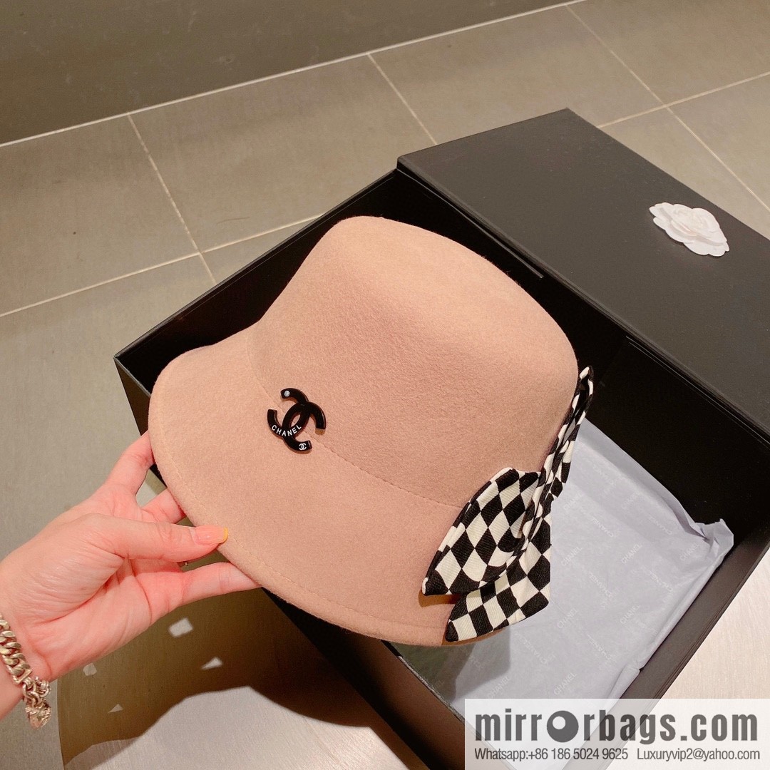 Chanel 2022 autumn and winter new wool basin hat