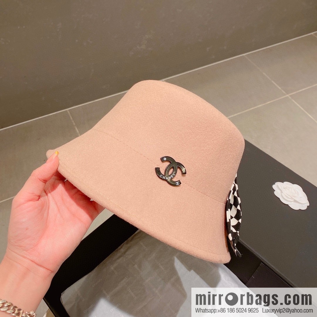Chanel 2022 autumn and winter new wool basin hat