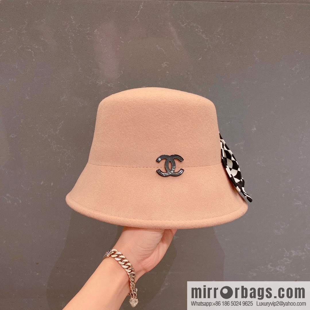 Chanel 2022 autumn and winter new wool basin hat