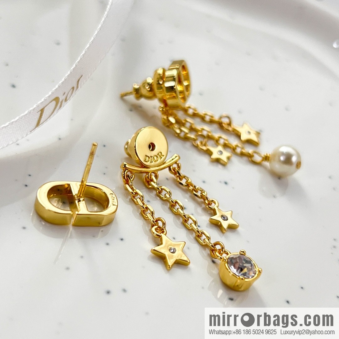New ☑️ Dior CD star pearl stud earrings