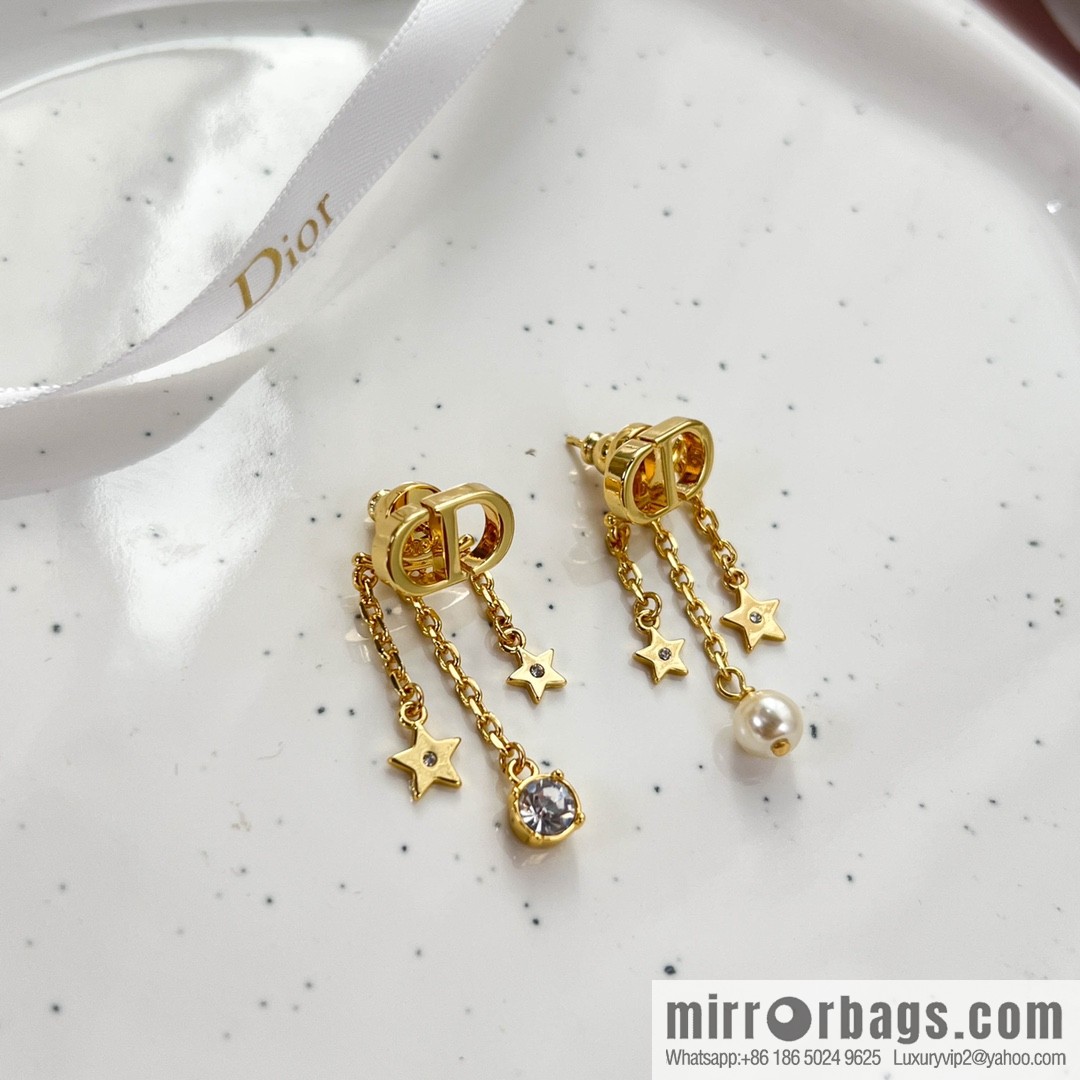 New ☑️ Dior CD star pearl stud earrings