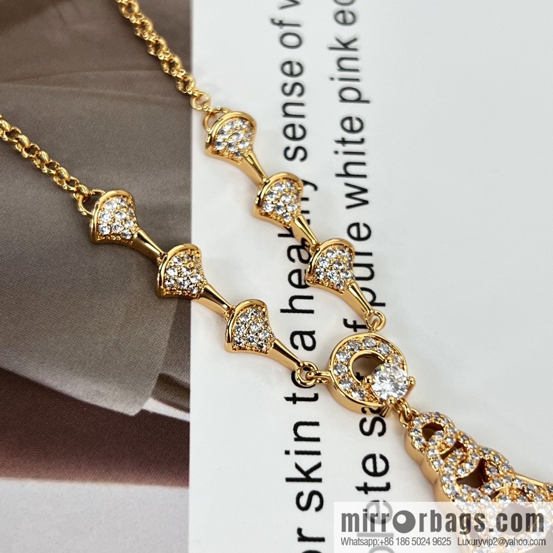 BVLGARI Bulgari new SERPENTI series colorful fan necklace