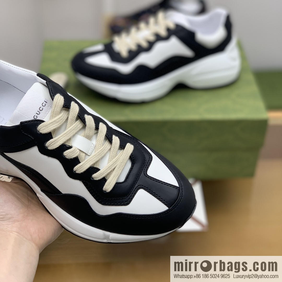 Gucci Gucci [G Replica Luxury Handbag High Version] Unisex Vintage sneakers