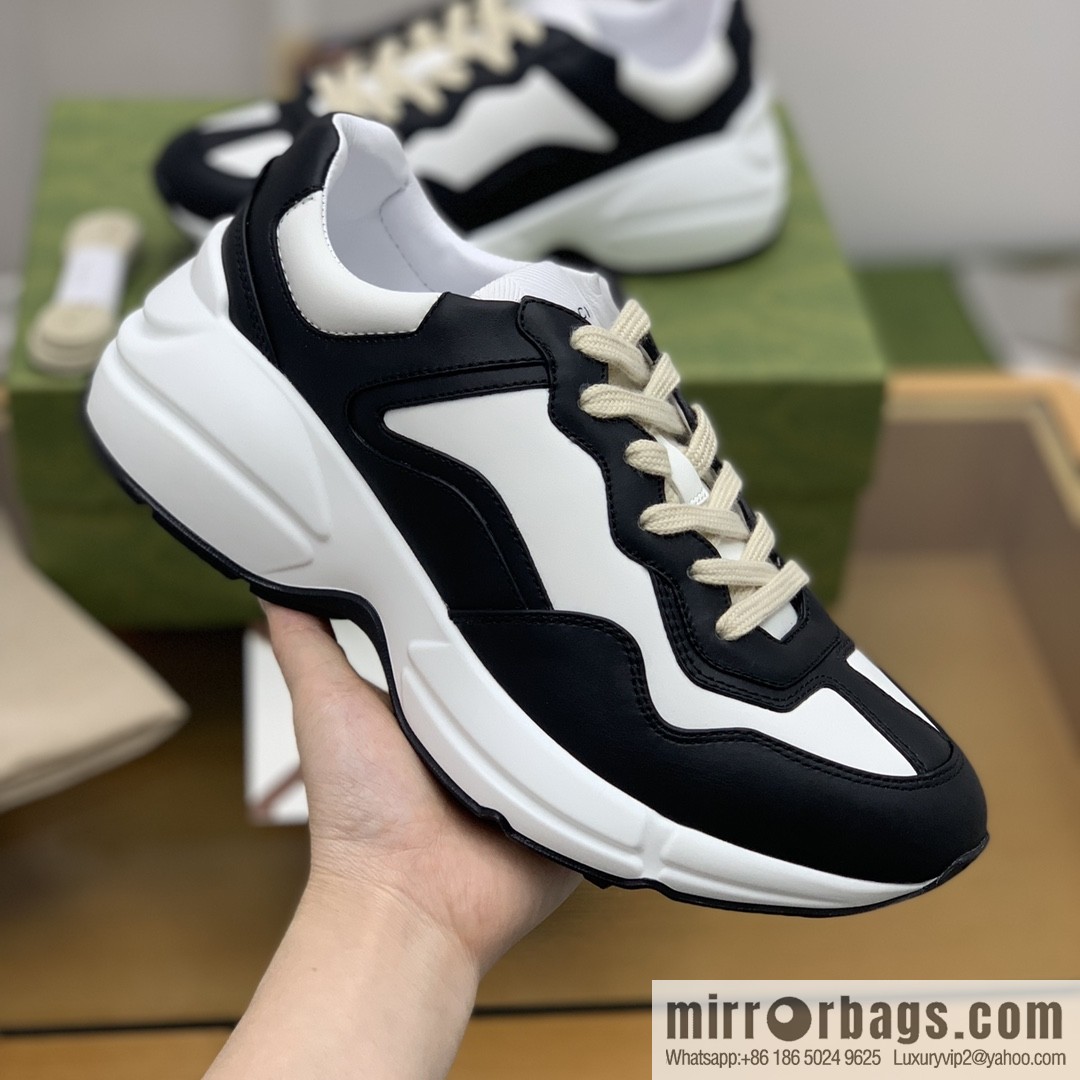 Gucci Gucci [G Replica Luxury Handbag High Version] Unisex Vintage sneakers