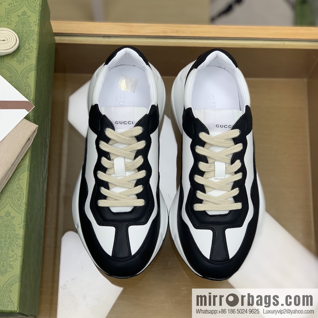 Gucci Gucci [G Replica Luxury Handbag High Version] Unisex Vintage sneakers