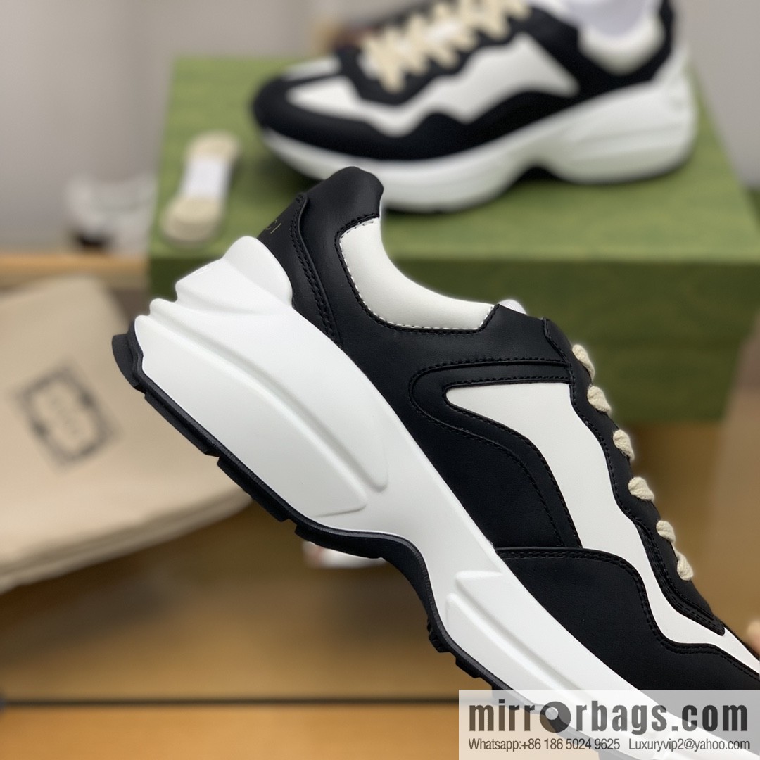 Gucci Gucci [G Replica Luxury Handbag High Version] Unisex Vintage sneakers
