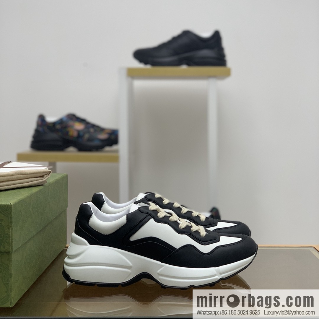 Gucci Gucci [G Replica Luxury Handbag High Version] Unisex Vintage sneakers