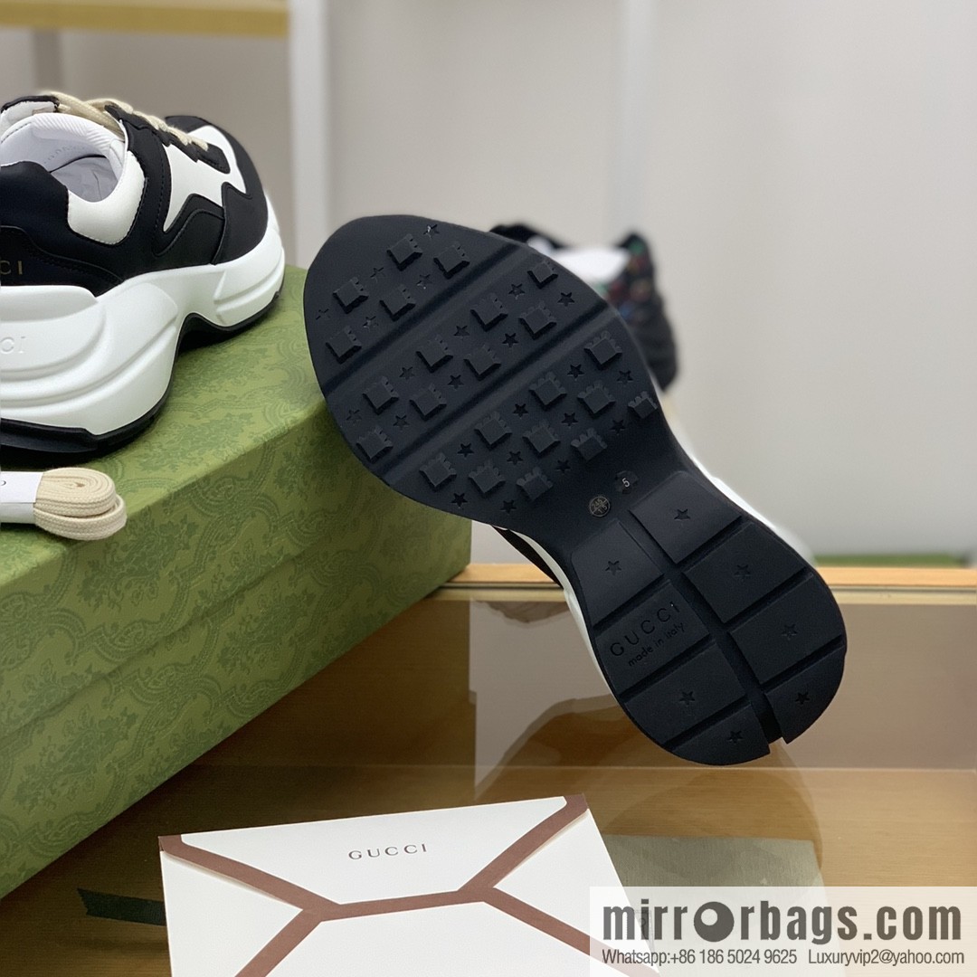 Gucci Gucci [G Replica Luxury Handbag High Version] Unisex Vintage sneakers
