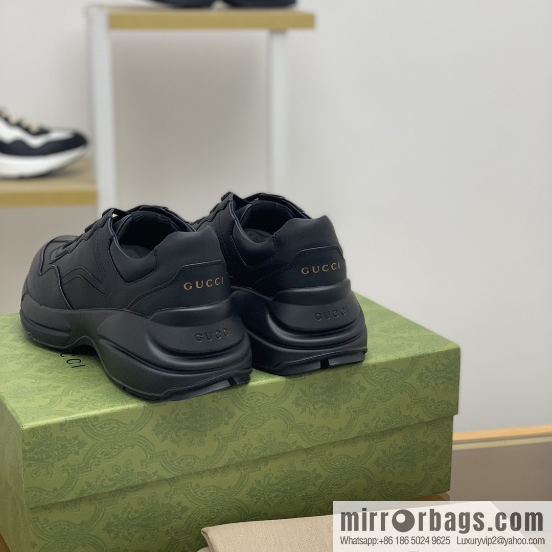Gucci Gucci [G Replica Luxury Handbag High Version] Unisex Vintage sneakers