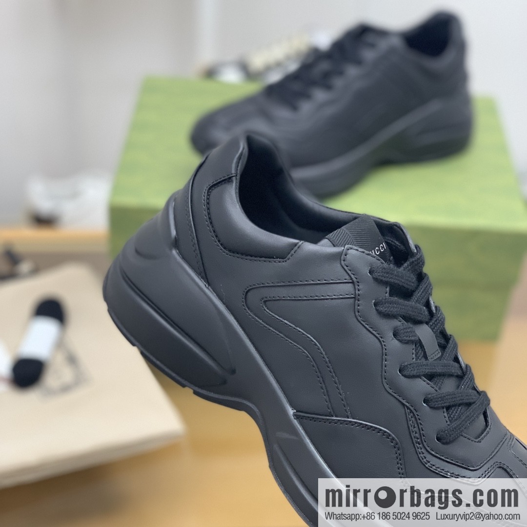 Gucci Gucci [G Replica Luxury Handbag High Version] Unisex Vintage sneakers