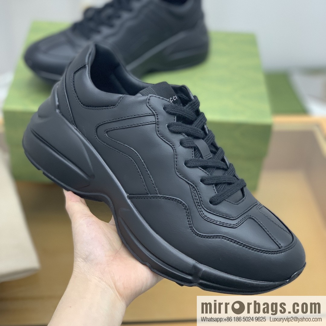 Gucci Gucci [G Replica Luxury Handbag High Version] Unisex Vintage sneakers