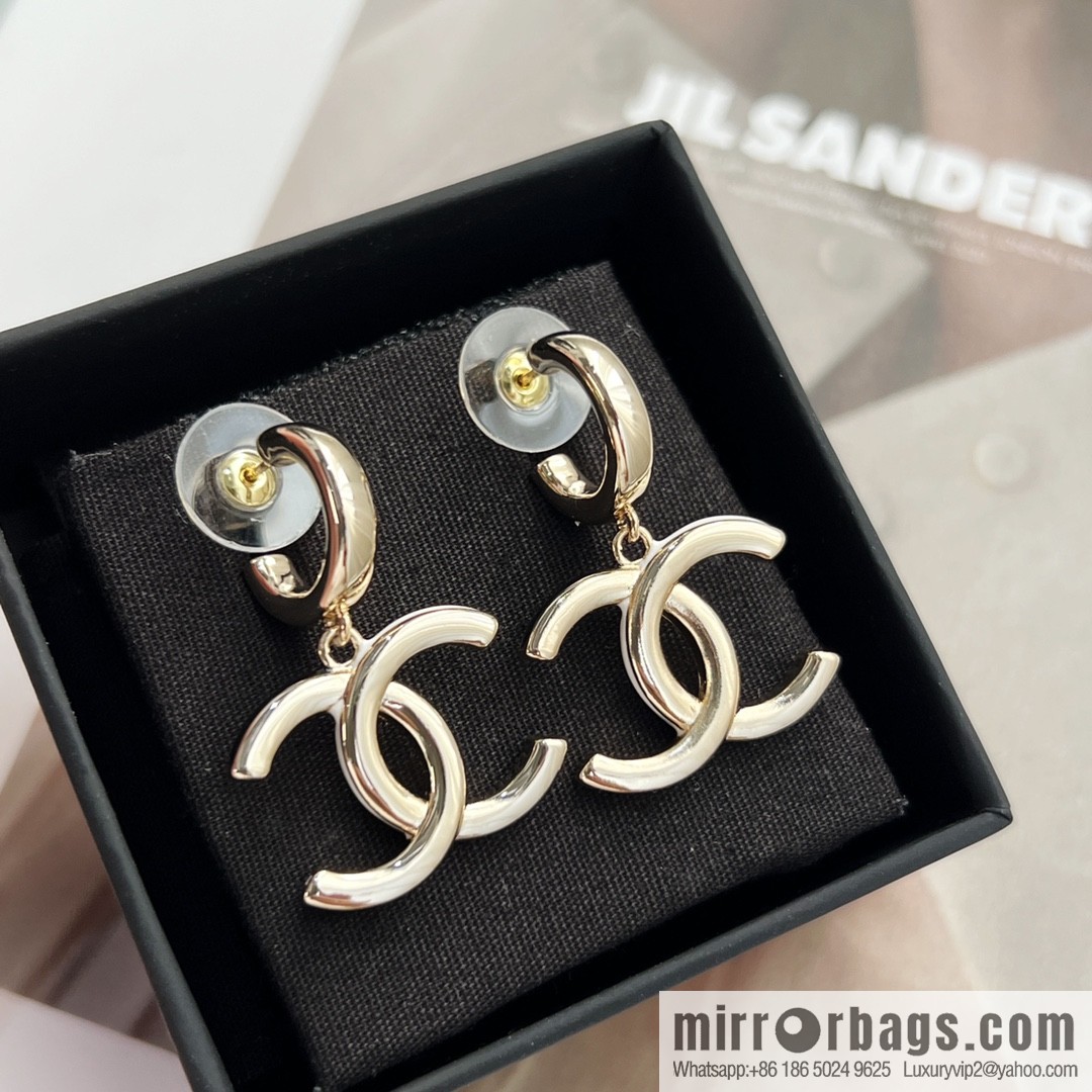 New ☑️ Chanel c2 double c stud earrings