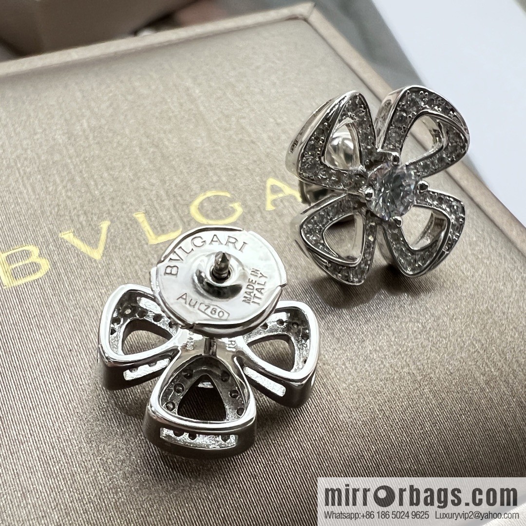 BVLGARI Bulgari series, four-leaf clover stud earrings