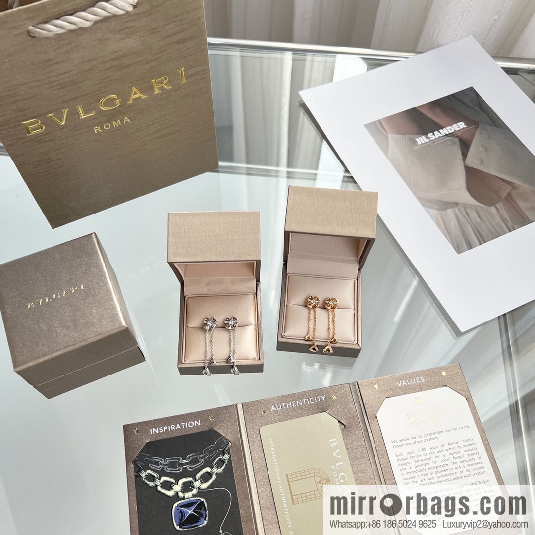 BVLGARI Bulgari series, four-leaf clover fringed earrings