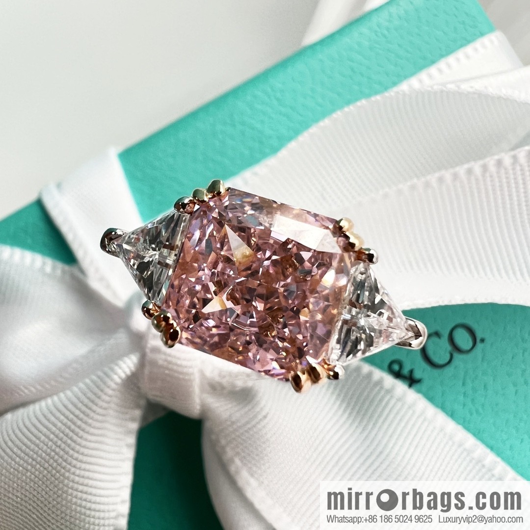 New ☑️ TIFFANY & Co. Tiffany & Co. Square pink diamond ring