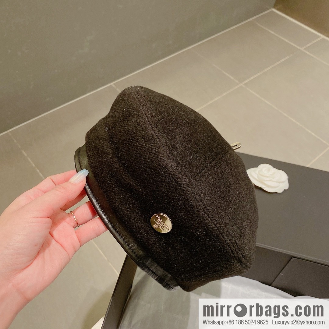 PRADA Prada 2022 autumn and winter new wool beret