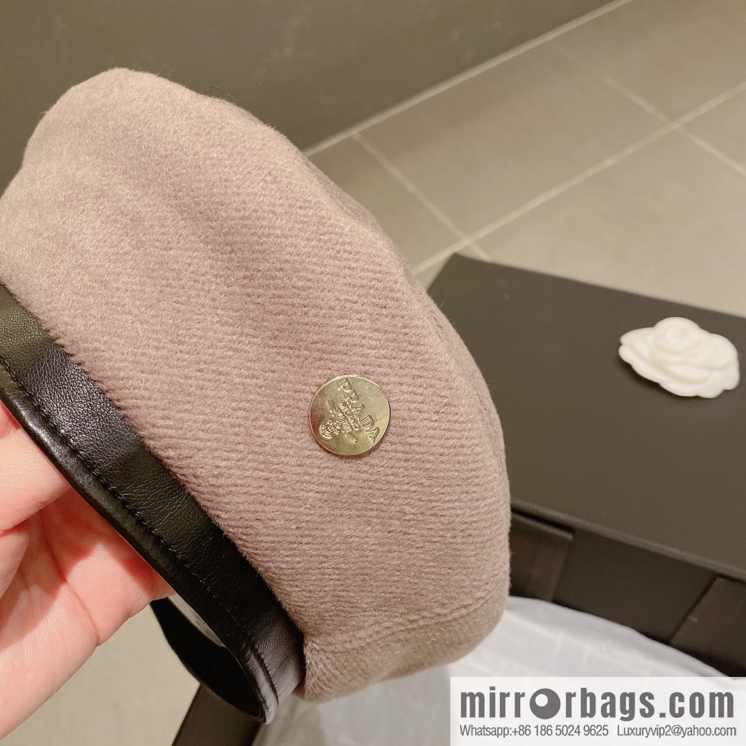 PRADA Prada 2022 autumn and winter new wool beret
