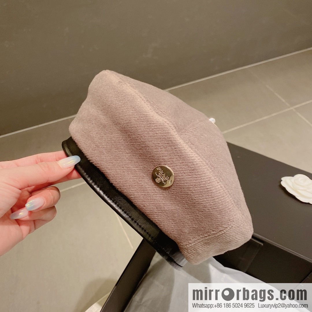 PRADA Prada 2022 autumn and winter new wool beret