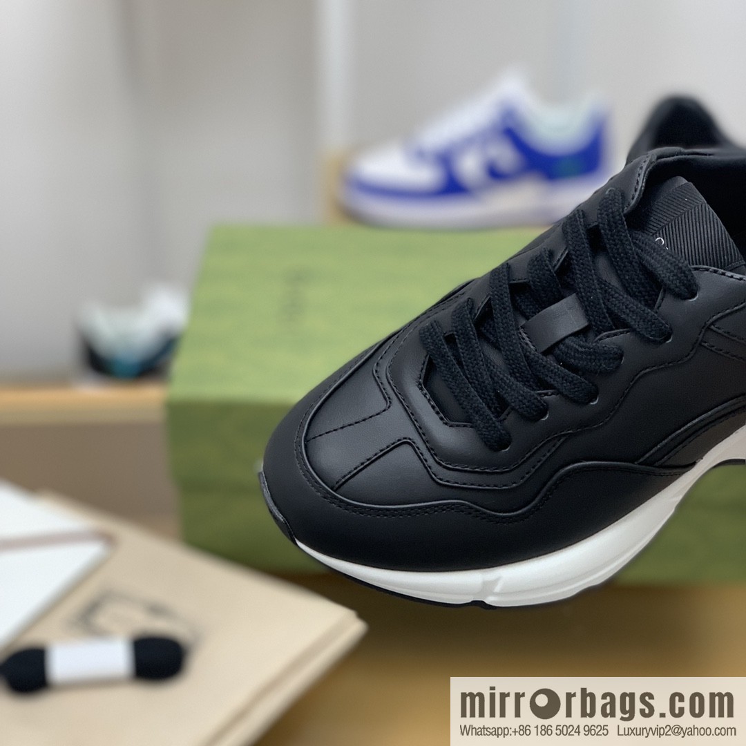 Gucci Gucci [G Replica Luxury Handbag High Version] Unisex Vintage sneakers