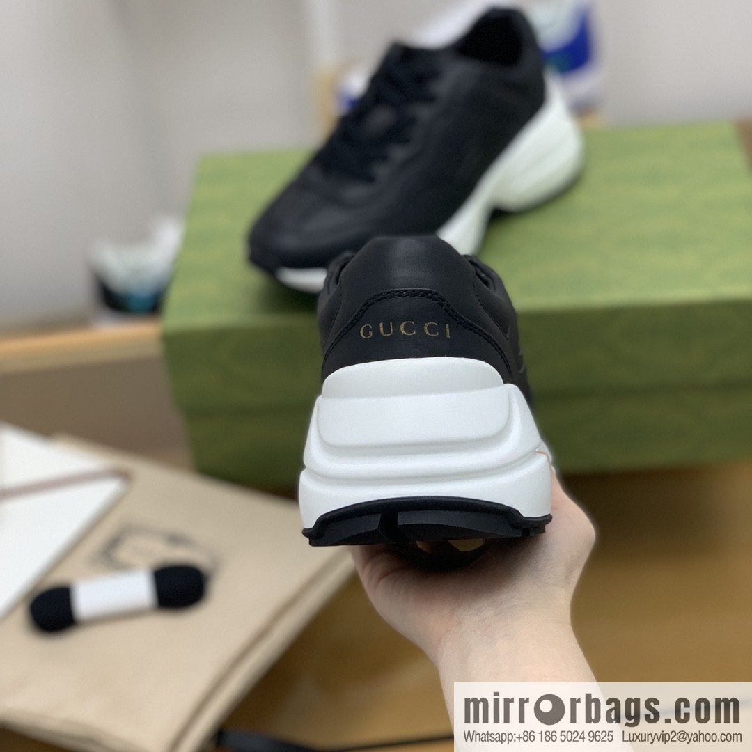 Gucci Gucci [G Replica Luxury Handbag High Version] Unisex Vintage sneakers