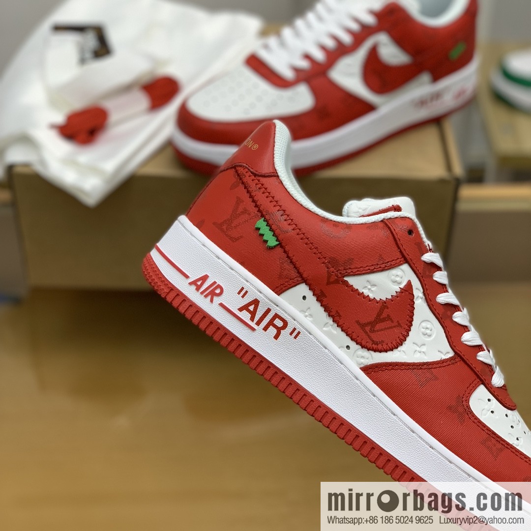 LV Louis Vuitton, classic Monogram and Damier element patchwork A JL sneakers