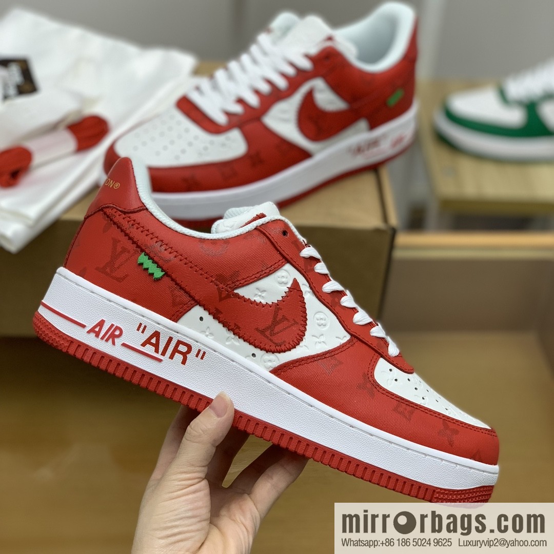 LV Louis Vuitton, classic Monogram and Damier element patchwork A JL sneakers