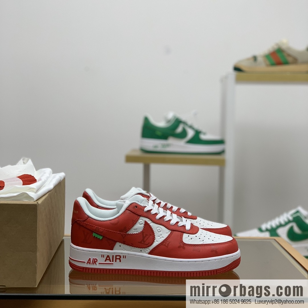 LV Louis Vuitton, classic Monogram and Damier element patchwork A JL sneakers
