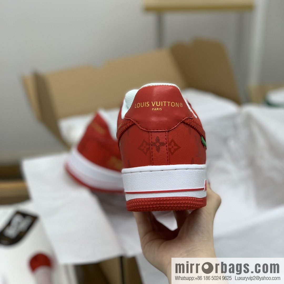 LV Louis Vuitton, classic Monogram and Damier element patchwork A JL sneakers
