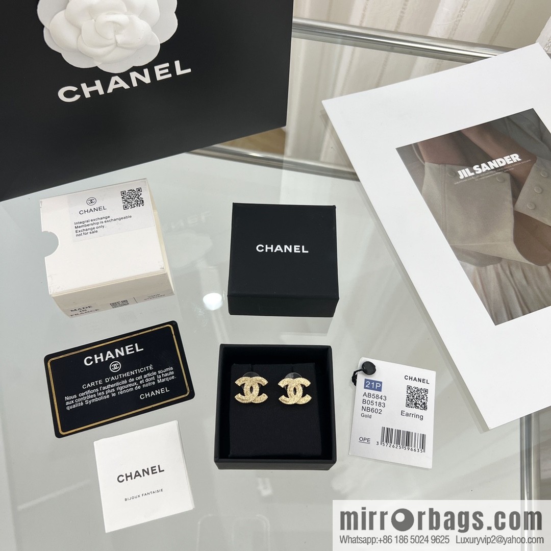 New ☑️ Chanel double c stud earrings