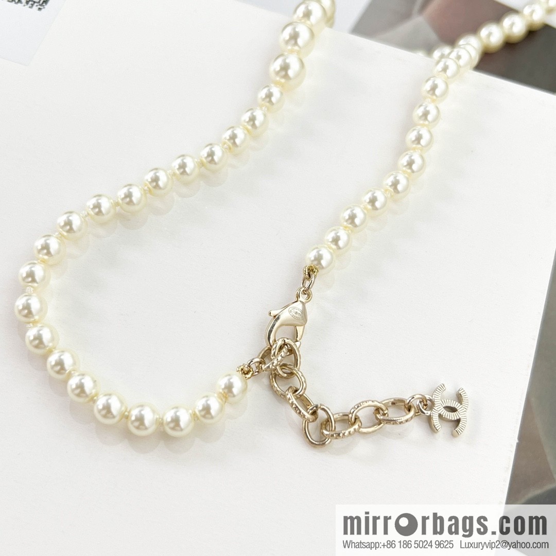 New ☑️ Chanel double c pearl sweater chain necklace