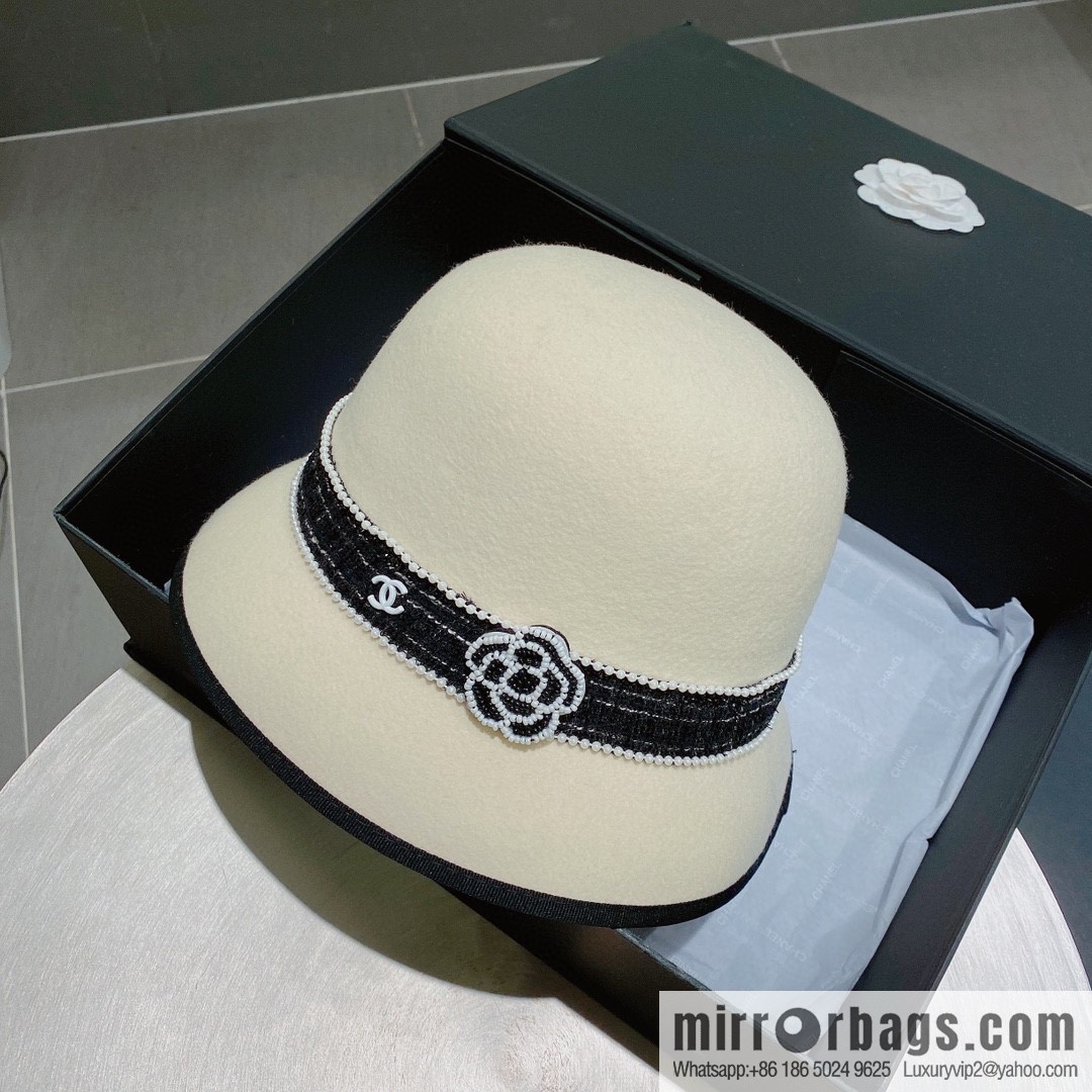 Chanel 2022 autumn and winter new wool top hat