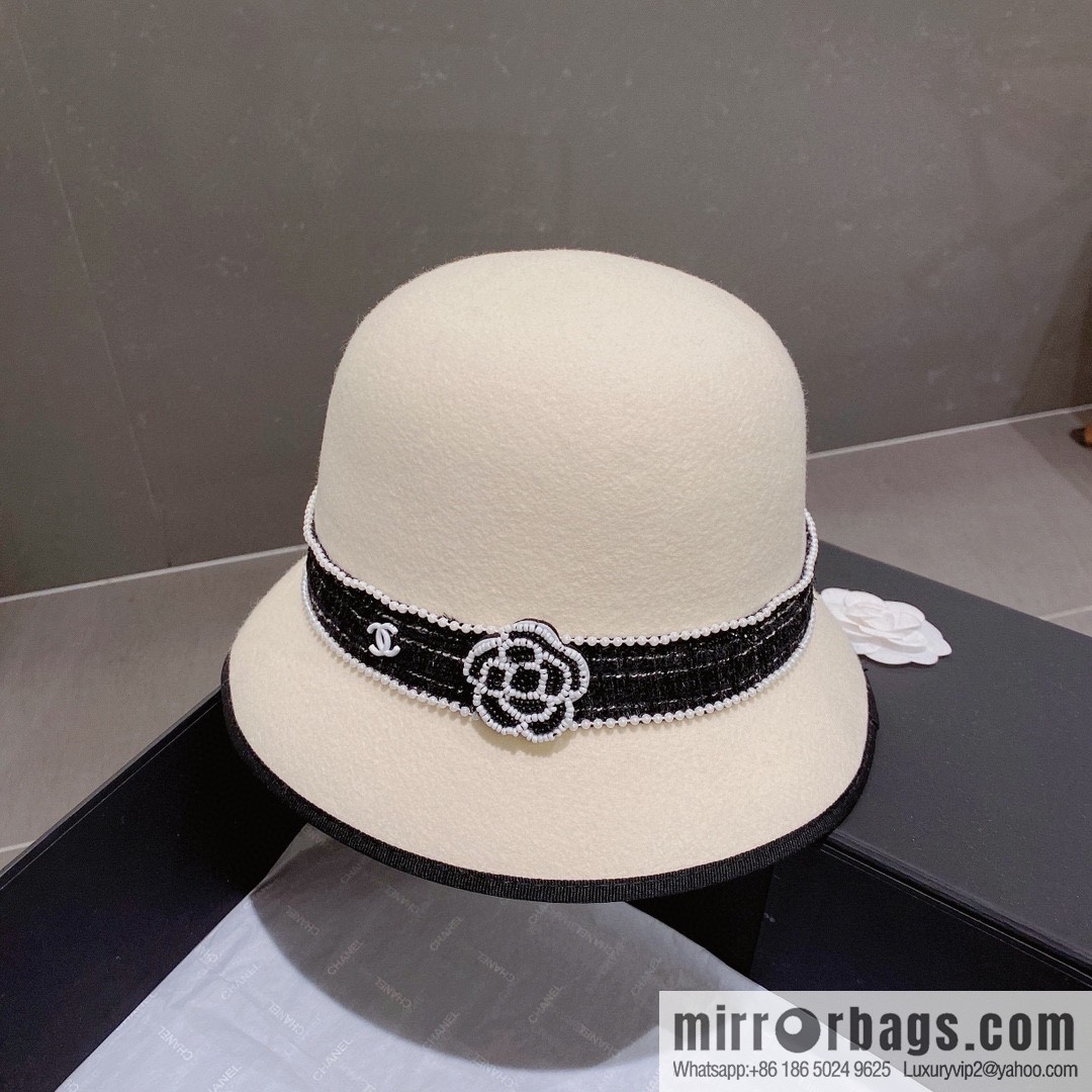 Chanel 2022 autumn and winter new wool top hat