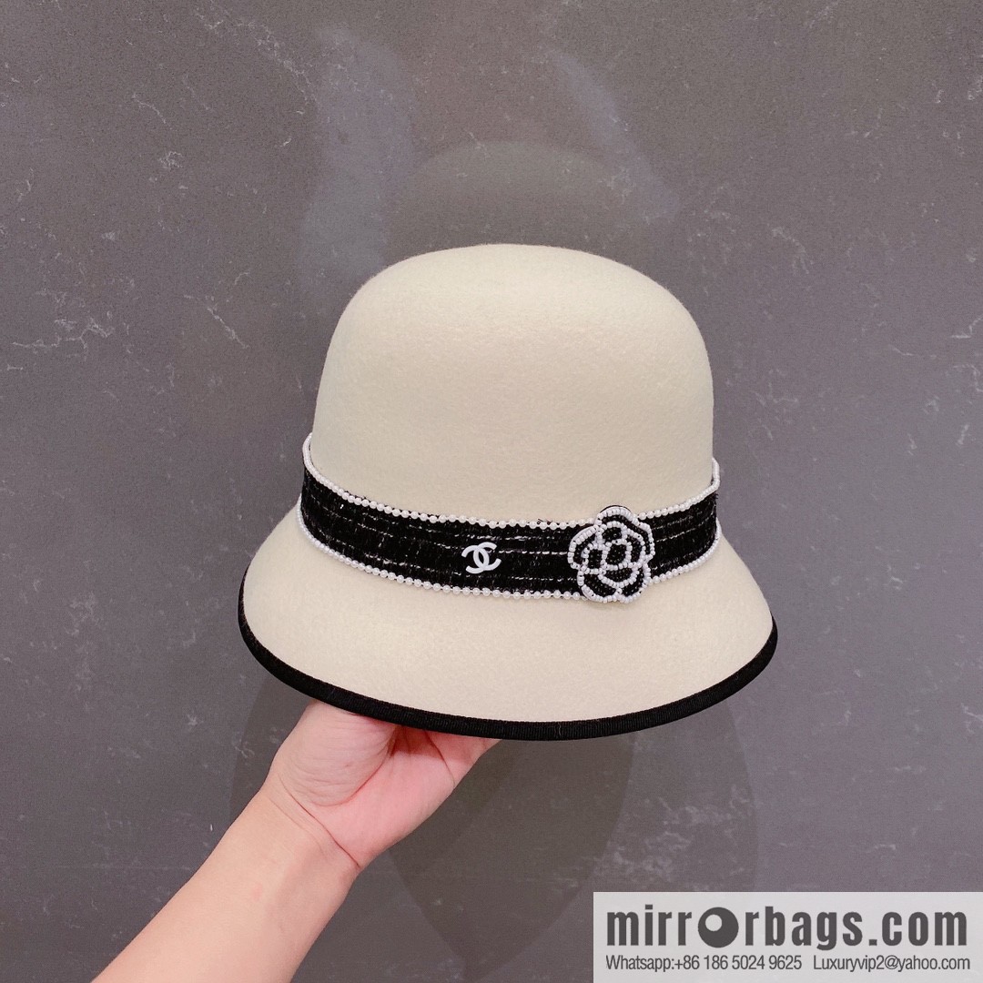 Chanel 2022 autumn and winter new wool top hat