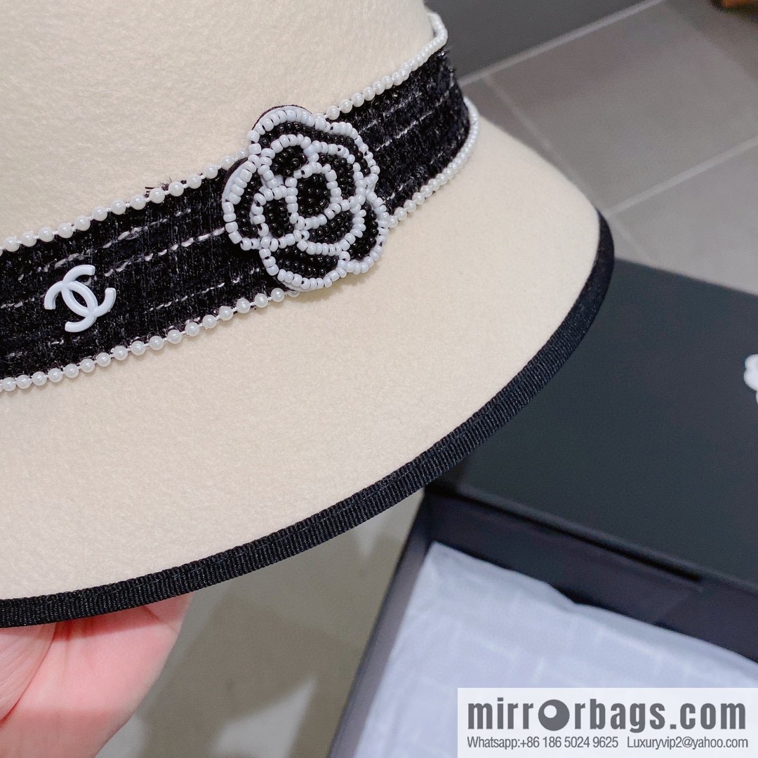 Chanel 2022 autumn and winter new wool top hat
