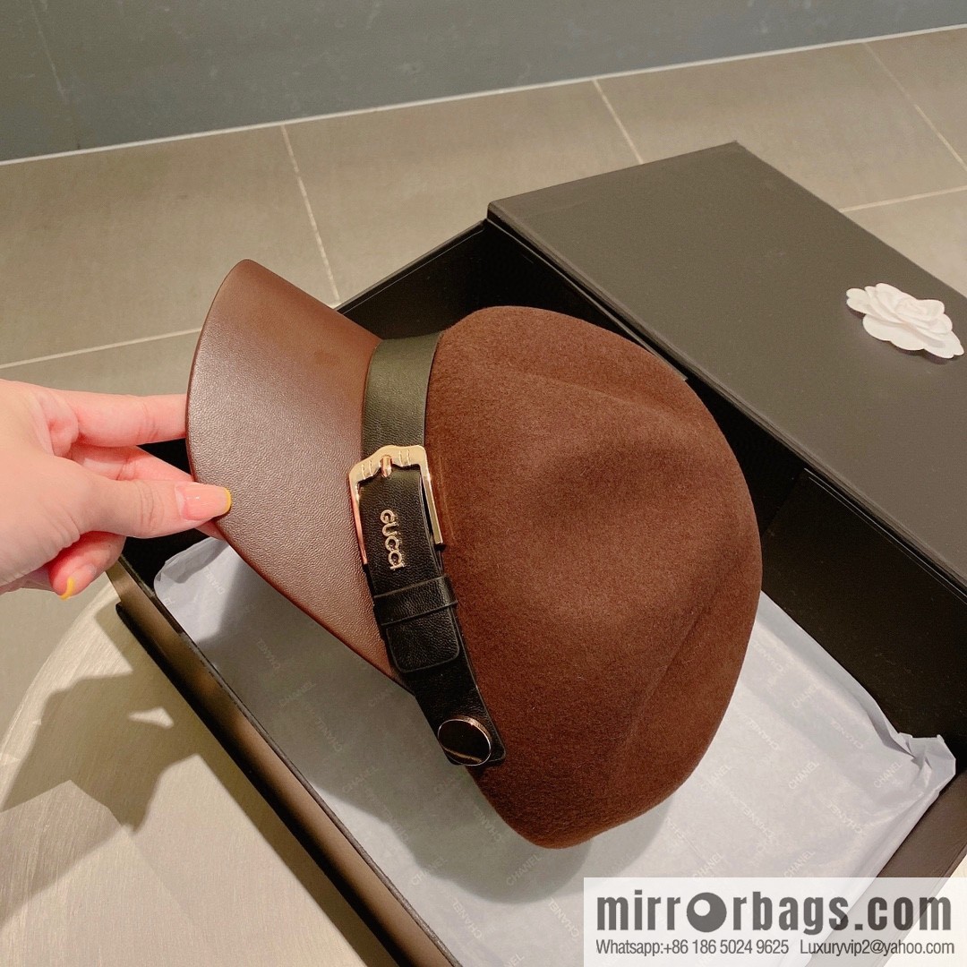 GUCCI Gucci 2022 autumn and winter new woolen star cap