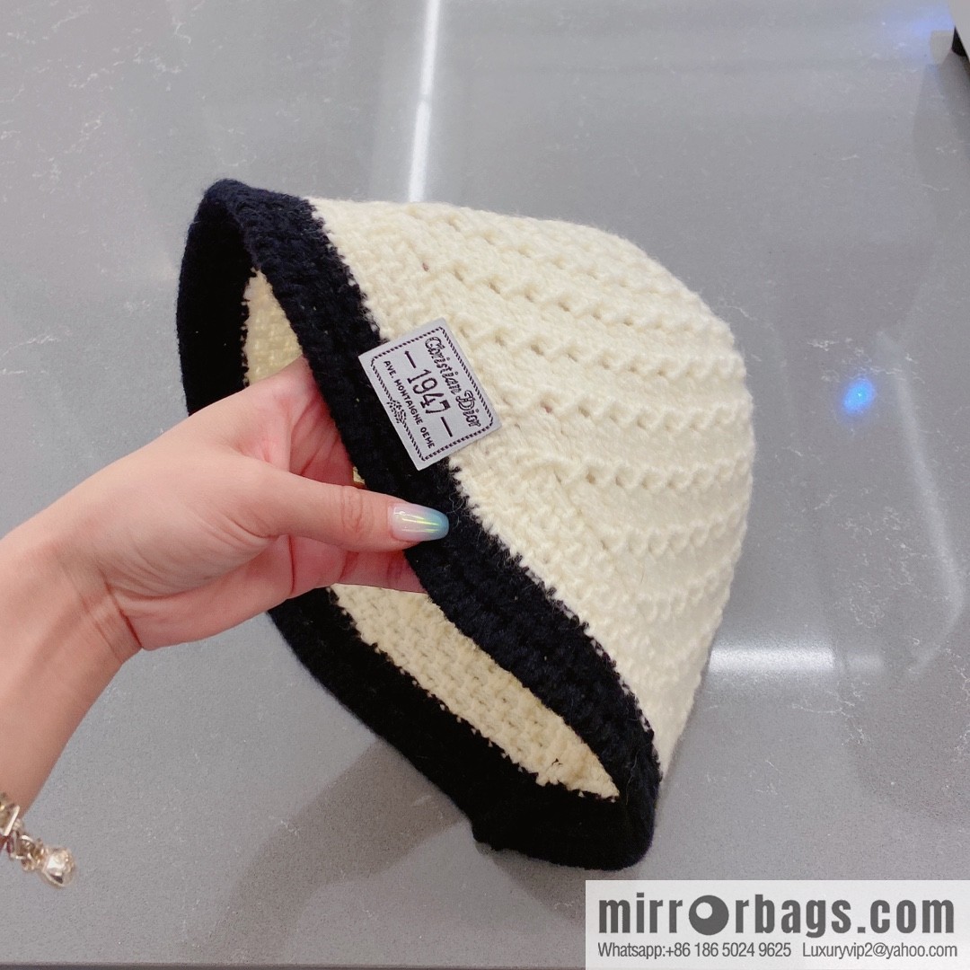 Dior 2022 autumn and winter new wool bucket hat